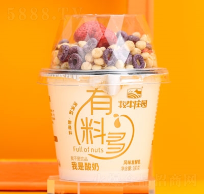 牧牛莊園有料多我是酸奶風(fēng)味發(fā)酵乳180克