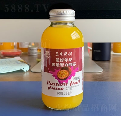 盈太果園復(fù)合乳酸菌百香果味果汁飲品318ml