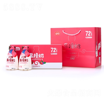 倍養(yǎng)樂果撞奶復合莓乳酸菌飲品350mlX12