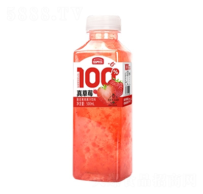 倍養(yǎng)樂真草莓復合果肉果汁飲料500ml