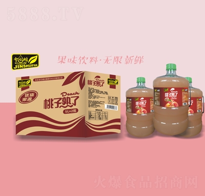 今水坊桃子熟了風(fēng)味飲料5LX2瓶