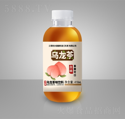 柯菲雪白桃烏龍茶味飲料418ml