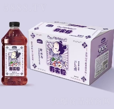 倍養(yǎng)樂酸梅湯山楂粒酸梅風味飲料1L×12