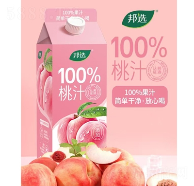 邦選NFC100%桃汁1L代理